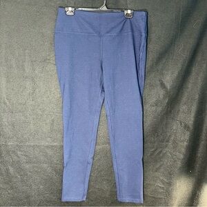 Women's XL Navy Blue Stretchy Mid Rise Leggings - Liz Claiborne